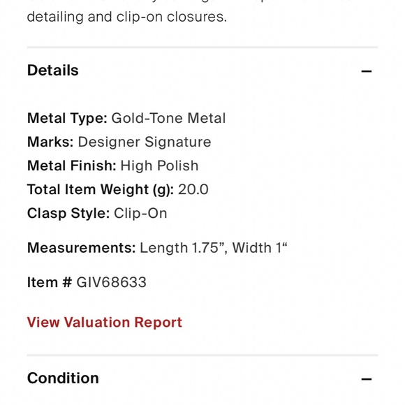 Givenchy mesh clip on earrings - Picture 9 of 9